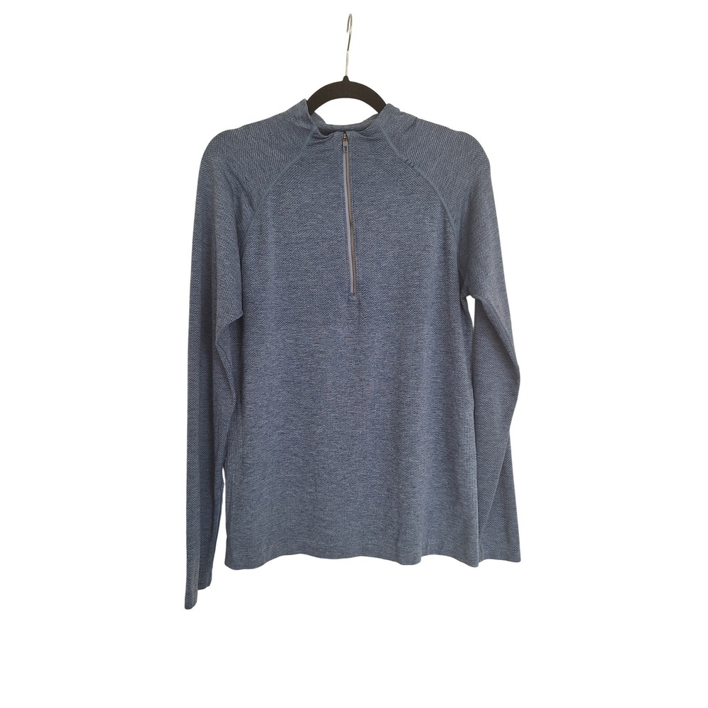 Lululemon Pullover Men's M Blue ‎ 1/4 Zip Long Sleeve Running Athletic Top